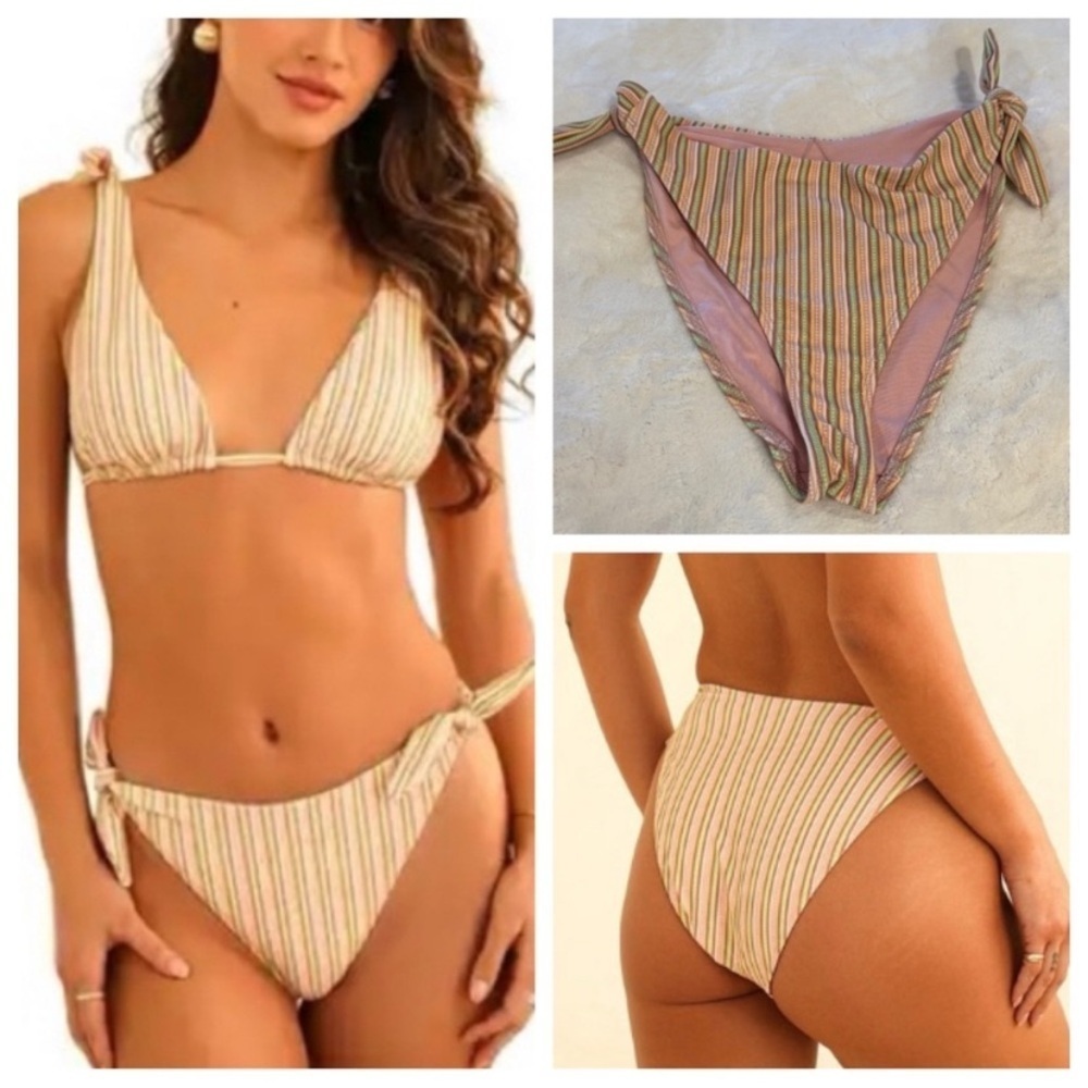 New! Dippin’ Daisys Lucy Side Knots Cheeky Bikini Bottom 10684